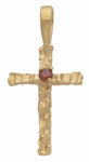 Birthstone Cross Pendant