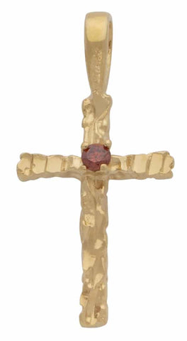 Birthstone Cross Pendant