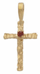 Birthstone Cross Pendant