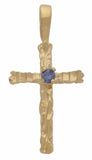 Birthstone Cross Pendant