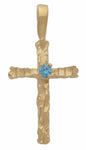 Birthstone Cross Pendant