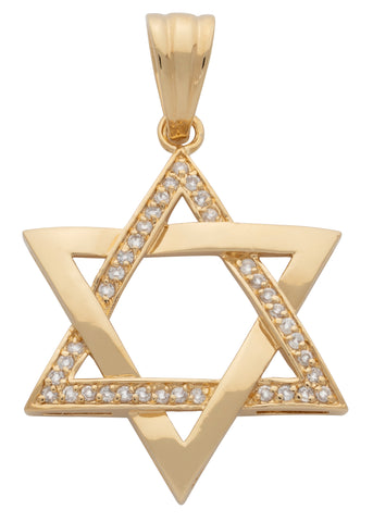 Cubic Zirconia Star of David Pendant