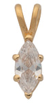 Cubic Zirconia Oval Diamond Pendant