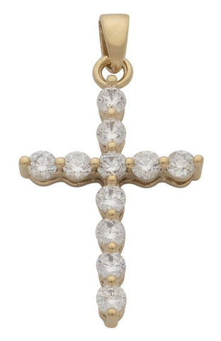 Cubic Zirconia Cross Pendant