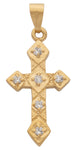 Cubic Zirconia Cross Pendant