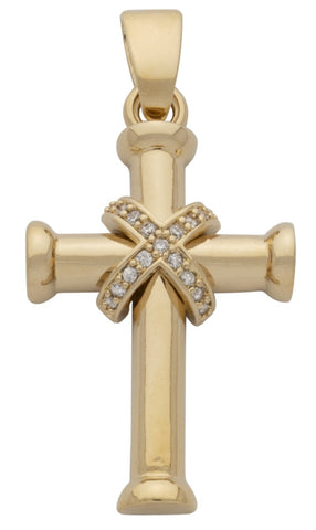 Cubic Zirconia Cross Pendant