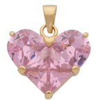 Cubic Zirconia Pink Ice Heart Pendant