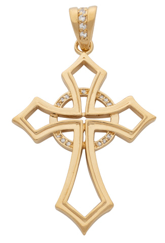 Cubic Zirconia Cross Pendant