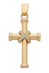 Cubic Zirconia Cross Pendant