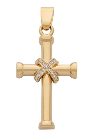 Cubic Zirconia Cross Pendant