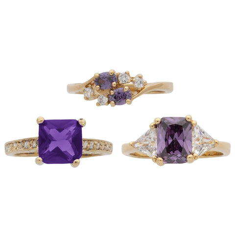 February Birthstone Rings