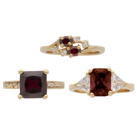 January Birthstone Rings