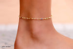 Ladies Colored Bar Beads Anklet