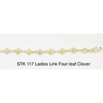 Ladies Four Leaf Clover Link Bracelet