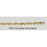 Ladies Dolphin Link Bracelet