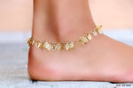 Ladies Dangling Leaves Anklet