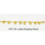 Ladies Dangling Hearts Bracelet