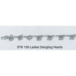 Ladies Dangling Hearts Bracelet