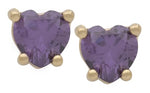 Heart Birthstone Earrings